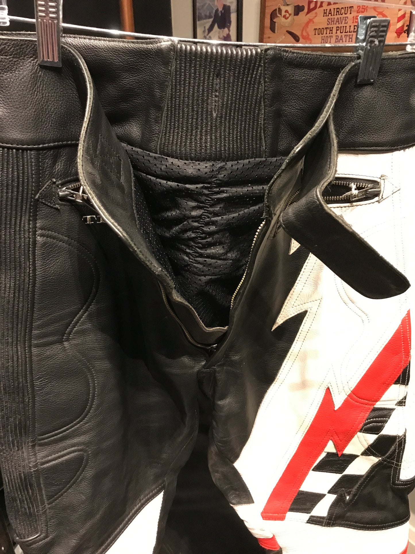 Men’s leather motorcycle pants