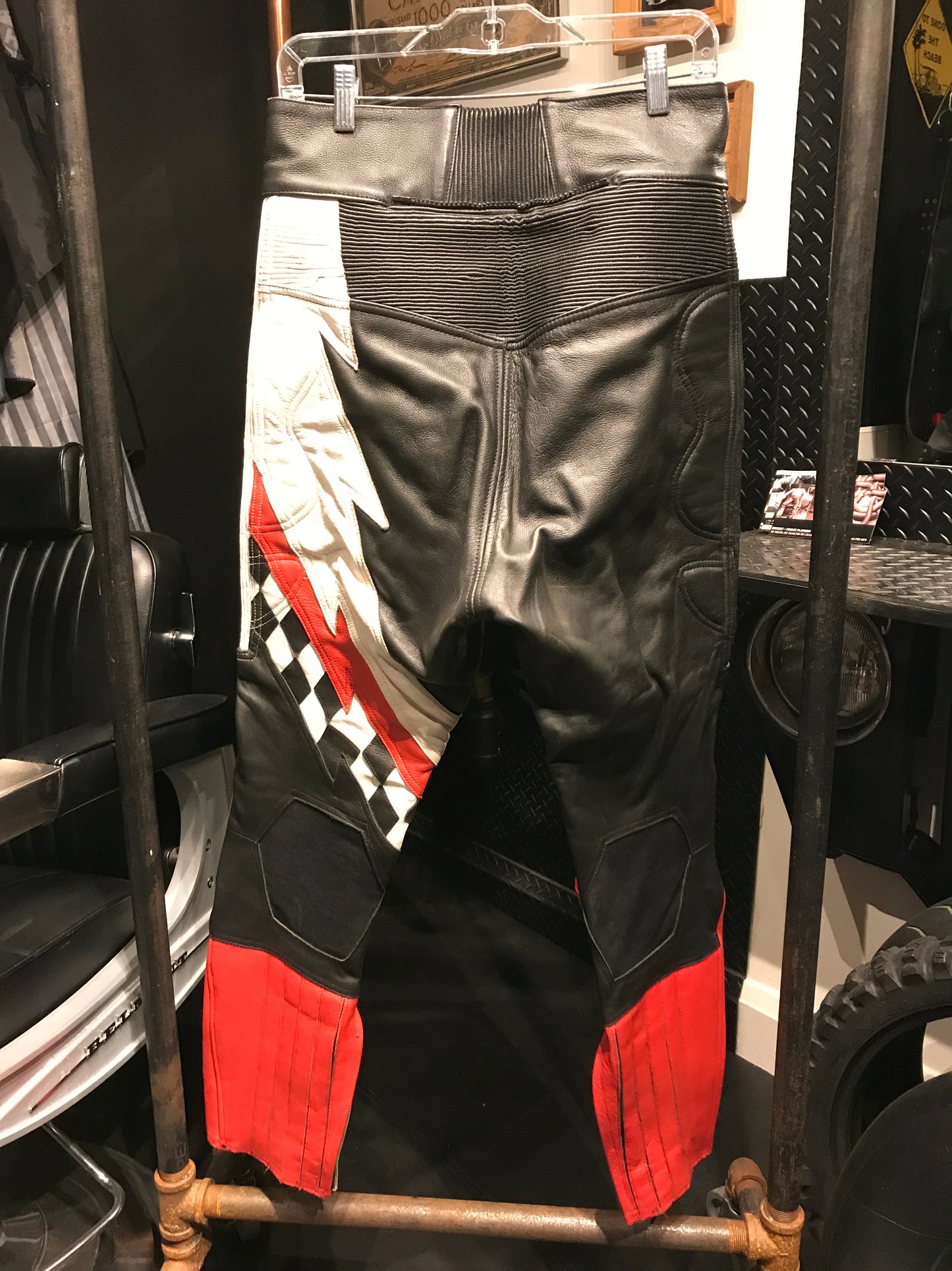 Men’s leather motorcycle pants