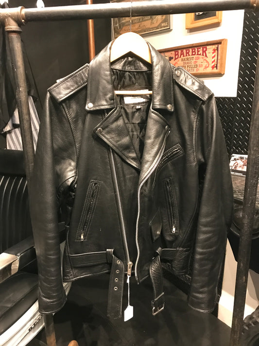 Men’s leather biker jacket