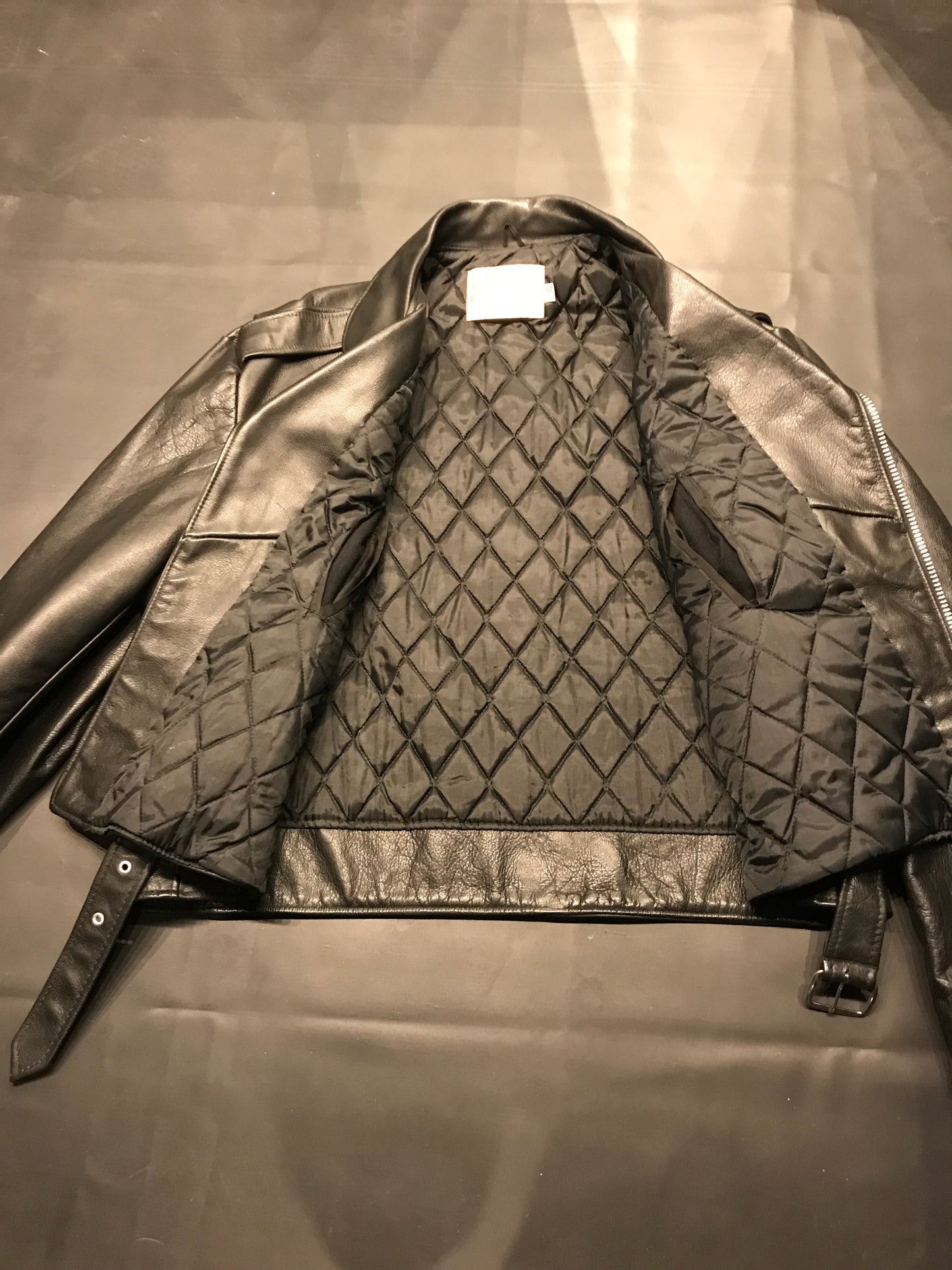 Men’s leather biker jacket