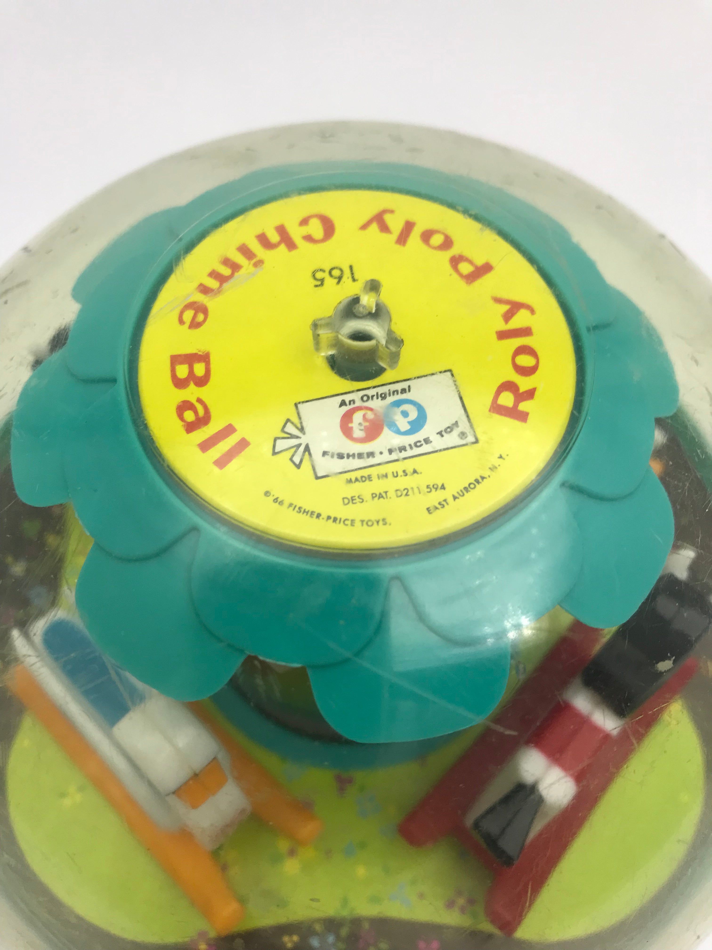 Vintage fisher price roly poly 2024 chime ball